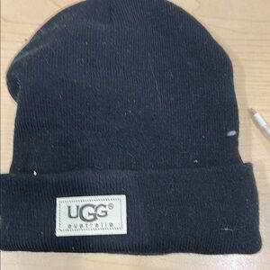 UGG Black Knit Beanie Hat